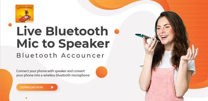 Live Mic To Bluetooth Speaker Affiche
