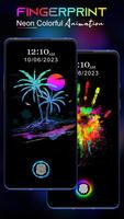 Neon Fingerprint Animation 4k screenshot 3