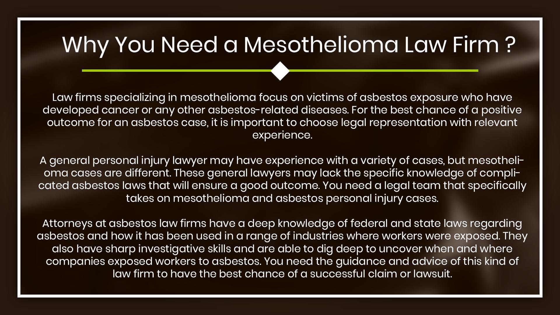 how to determine stage for mesothelioma