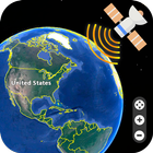 Brasil Mapa da Terra Viva - Vista de Satélite ícone