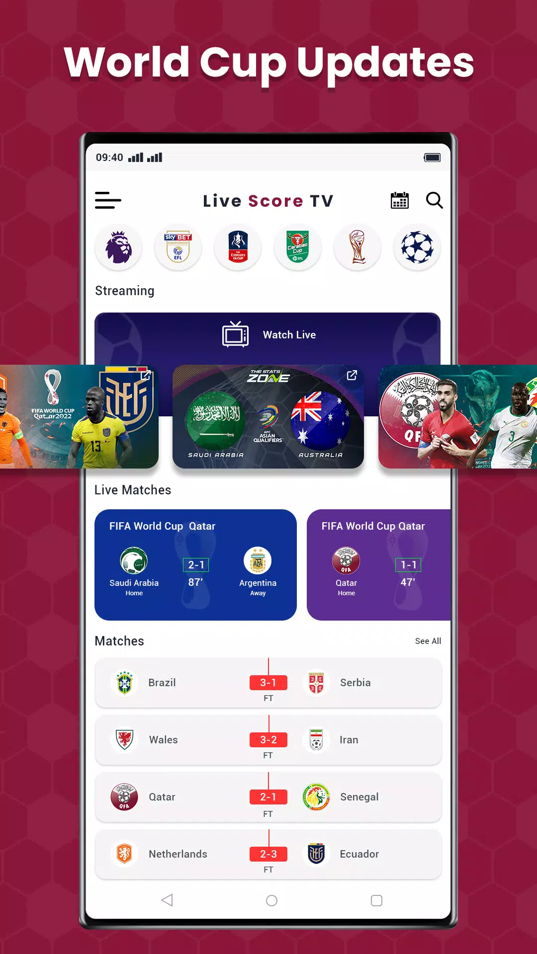 Live Soccer TV Streaming Score APK for Android Download