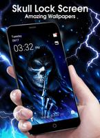 Horrible Skull Lock Screen HD - Color Call Flash पोस्टर