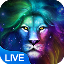 Neonlöwe Live Hintergrund APK