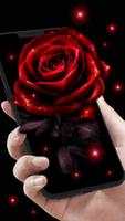 2 Schermata Neon Red Rose Live Wallpaper