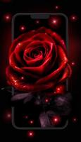 Neon Red Rose Live Wallpaper Screenshot 3