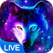 Night Sky Wolf Live Wallpaper