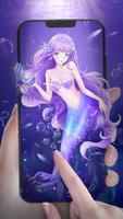 Anime Mermaid Princess Live Wallpaper capture d'écran 1
