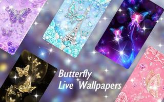 Blue-green Diamond Butterfly Live Wallpaper screenshot 3