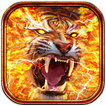 Horrible Fire Tiger Live Wallpaper