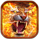 Horrible Fire Tiger Live Wallpaper APK