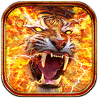 Horrible Fire Tiger Live Wallpaper icon