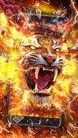 Horrible Fire Tiger Live Wallpaper Affiche