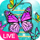 papillon scintillant vivre fond d'écran APK