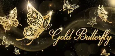 Gold Butterfly Live Wallpaper