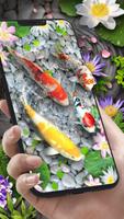 럭키 잉어 물고기 라이브 바탕 화면 스크린샷 2