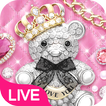 ”Pink Diamond Bear Live Wallpaper