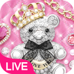 Pink Diamond Bear Live Wallpaper