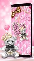 Pink Diamond Bear Plakat