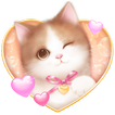 ”Lovely Pink Cat Live Wallpaper
