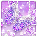 Purple Diamond Butterfly Live Wallpaper APK