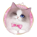 Schöne rosa Katze Live Hintergrund APK