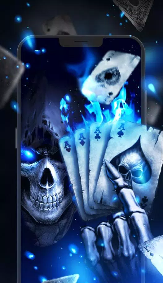 Crâne de poker Fond d'écran en direct APK pour Android Télécharger