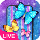 mariposa espumosa fondo de pantalla en vivo icono