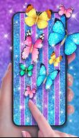 번쩍이는 나비 라이브 배경 화면 스크린샷 3