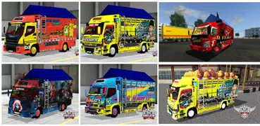 Livery Mod Truck Canter Bussid