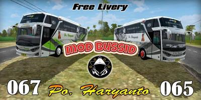 Mod Livery Bussid PO Haryanto poster