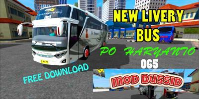 Mod Livery Bussid PO Haryanto imagem de tela 2