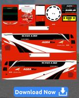 Livery skin bussid shd agra mas screenshot 1