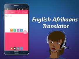 English Afrikaans Translator Affiche