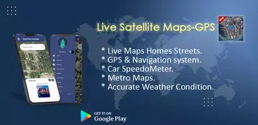 Mapas de satélite ao vivo - Na