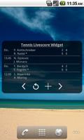 Tennis Livescore Widget اسکرین شاٹ 2