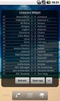 Football Livescore Widget screenshot 1