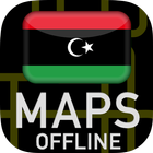 🌏 GPS Maps of Libya : Offline Map icône