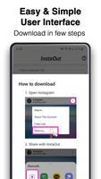 برنامه‌نما InstaOut - Downloader for Instagram عکس از صفحه