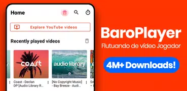 Video Player, Tube Floating - BaroPlayer