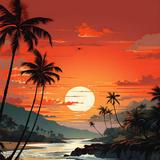 Sunset HD Wallpaper آئیکن