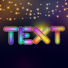 Lighting Text Art - Lights eff icône