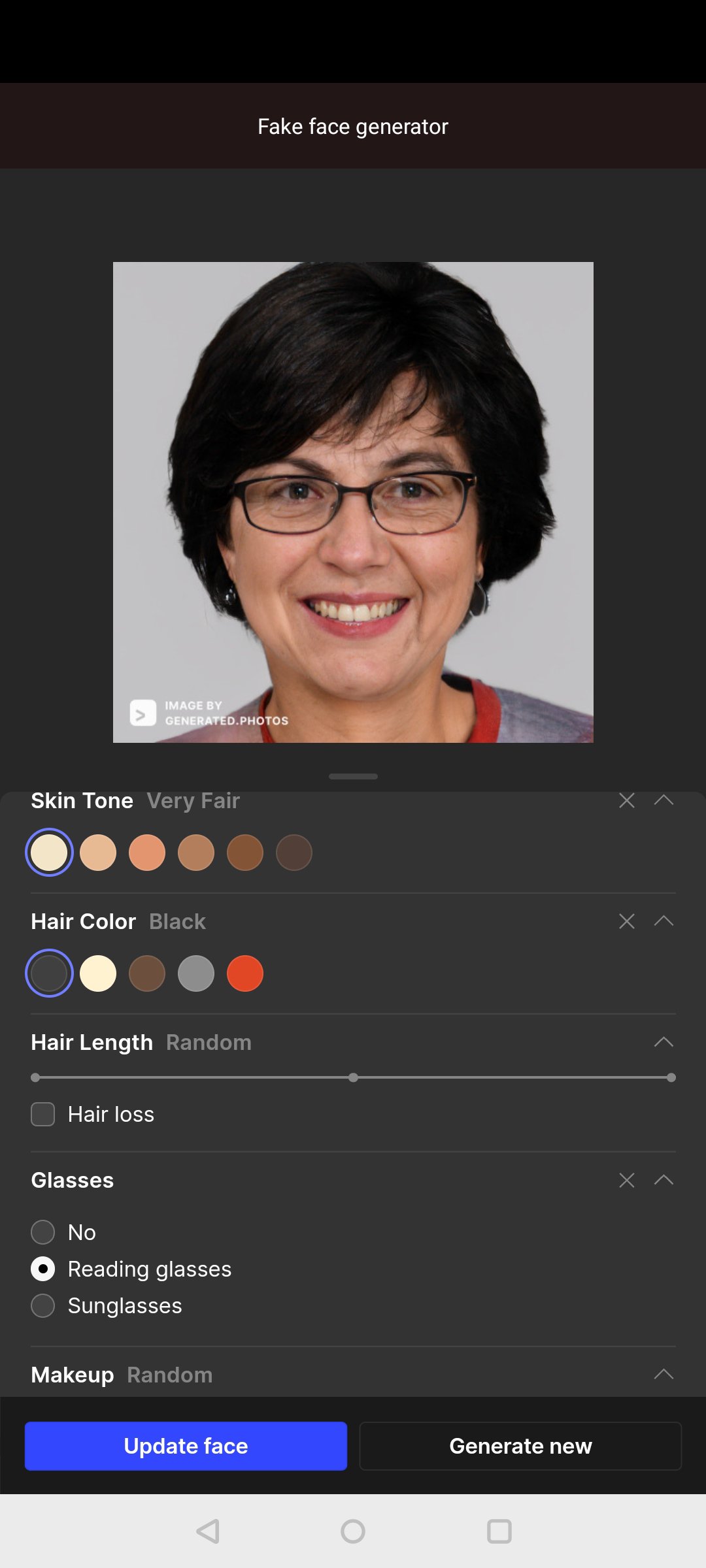 Fake face generator APK للاندرويد تنزيل
