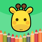 Painting Line:Color in animal ícone