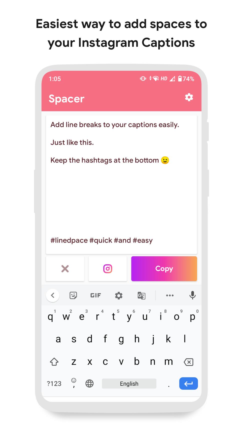 Line Spaces For Instagram For Android Apk Download