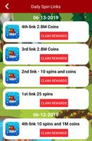 Free Spins and Coins - Daily links and tips 2019 پوسٹر