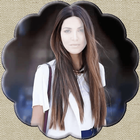 Women Long Hair Style Photo Montage Zeichen