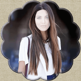 Women Long Hair Style Photo Montage Zeichen