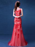 Red Prom Women Dress imagem de tela 1
