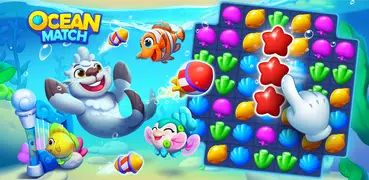 Ozean Match: 3-Gewinnt Puzzle