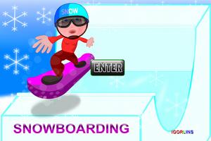 Snowboarding LINS poster